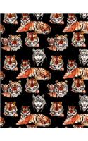 Multipurpose Notebook Composition Journal Diary - Tigers Tigers Tigers
