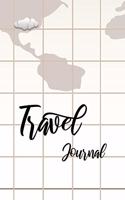 Travel Journal: Travel Lined Notebook, World Seamless Background
