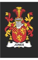 Jones: Jones Coat of Arms and Family Crest Notebook Journal (6 x 9 - 100 pages)