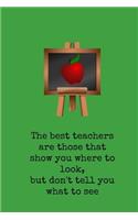 The Best Teachers Are Those That Show You Where to Look, But Dont Tell You What to See