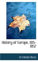 History of Europe, 1815-1852