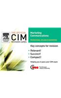CIM Revision Cards 05/06: Marketing Communications