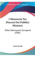 I Minorenni Nei Discorsi Dei Pubblici Ministeri