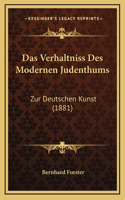 Das Verhaltniss Des Modernen Judenthums: Zur Deutschen Kunst (1881)