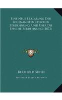 Eine Neue Erklarung Der Sogenannten Epischen Zerdehnung, Und Uber Die Epische Zerdehnung (1872)