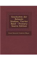 Geschichte Der Botanik