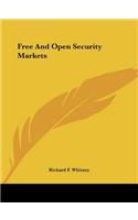 Free And Open Security Markets