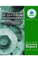 EPA Should Revise Outdated or Inconsistent EPA-State Clean Water Act Memoranda of Agreement