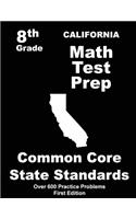 California 8th Grade Math Test Prep: Common Core Learning Standards(English)