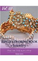 Jewelry Coloring Book for Stress Relief & Mind Relaxation, Stay Focus Treatment