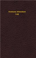 Costume Attendant Log: Logbook, Journal - 102 pages, 5 x 8 inches