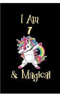 Unicorn SketchBook I am 7 & Magical