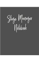 Stage Manager Notebook