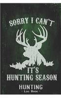 Hunting Log Book Journal for Hunter