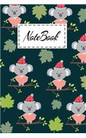 Notebook: Cute Bbay Koala Bear Cartoon Themed Cover Notebook For Girls Boys Kids Teens For Taking Notes & Ideas - Perfect Gifts Journal For Koala Lovers.