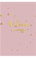 Wilma: Personalized Journal to Write In - Rose Gold Line Journal