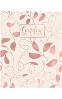 Garden Planner: Gardening Journal and Record Book - Flower, Fruit and Vegetable Gardeners Allotment Diary & Planner - Rose Gold Leaves