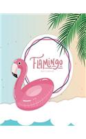 Sketch book: Flamingo cover (8.5 x 11) inches 110 pages, Blank Unlined Paper for Sketching, Drawing, Whiting, Journaling & Doodling(1 Flamingo Sketchbook,)