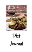 Diet Journal: Pork Ribs Dinner Themed Diet Journal 6 X 9 365 Pages