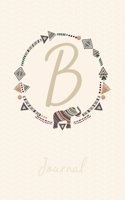 Beautiful Bohemian Style Journal with Initial