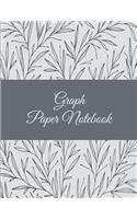 Graph Paper Notebook: Floral Design, 8.5 X 11 Square Blank Quad Ruled 1/4 Inch Graph Paper, Blank Graph Paper Composition Books