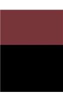 Wine Red and Black Composition Notebook