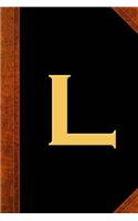 Monogram L Personalized 2019 Daily Planner Monogram L Vintage Style 384 Pages: (Notebook, Diary, Blank Book)(2019 Planners Calendars Organizers Datebooks Appointment Books Agendas)
