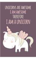 Unicorns Are Awesome, I Am Awesome, Therefore I Am a Unicorn: 2019 Planner: Modern Neutral Design