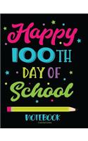 100th Day Of School Notebook Colorful Series