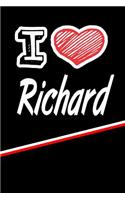 I Love Richard: Blood Sugar Diet Diary Journal Log Featuring 120 Pages 6x9