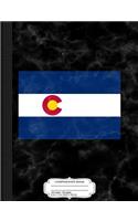 State of Colorado Flag Composition Notebook: College Ruled 93/4 X 71/2 100 Sheets 200 Pages for Writing