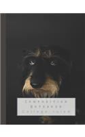 Composition Book: Composition Book for the Nature and Animal Lover - College Ruled Student Notebook - Gorgeous Sorrowful Eyed Dog