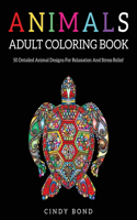 Animals Adult Coloring Book