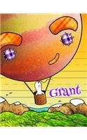 Grant: Personalized Book with Child's Name, Primary Writing Tablet, 65 Sheets of Practice Paper, 1" Ruling, Preschool, Kindergarten, 1st Grade, 8 1/2" X 11"