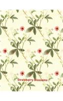 Strawberry Blossoms: A Medium Dot Grid Notebook Useful for Journaling, Sketching and Organization.