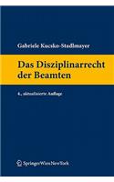 Das Disziplinarrecht Der Beamten: (Springers Handbucher Der Rechtswissenschaft)