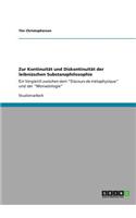 Zur Kontinuität und Diskontinuität der leibnizschen Substanzphilosophie