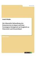 Die bilanzielle Behandlung des Firmenwertes in Japan und dem Vereinigten Königreich im Vergleich zu Österreich und Deutschland: (German)