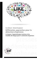 Différentes Approches Pour La Détection d'Opinions