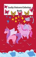 Lucky Unicorn Coloring Book
