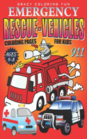 Emergency Rescue Vehicles Coloring Pages for Kids
