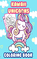 Kawaii Unicorns Coloring Book