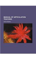 Manual of Articulation Teaching