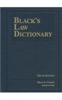 Black's Law Dictionary 10th Edition, Hardcover