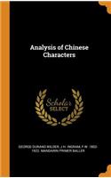 Analysis of Chinese Characters