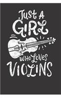 Notebook 6x9 120 Pages: College Ruled Violin
