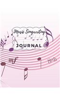 Music Songwriting Journal: Pink notes makes the perfect gift for a budding musician or songwriter with lined pages for lyrics or notes and music sheets for scores and tabs