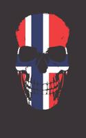 Norway Flag Skull Notebook Journal