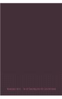 The 6x9 Dark Magenta Dot Grid Notebook