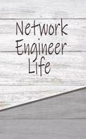 Network Engineer Life: Personalized Rustic Isometric Dot Notebook 120 Pages 6x9
